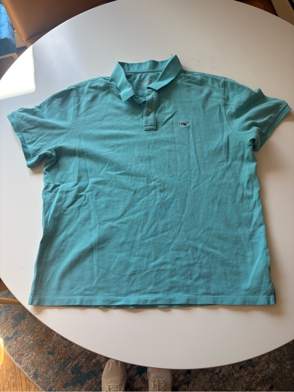 Vineyard Vines Men's Polo in Aqua size M